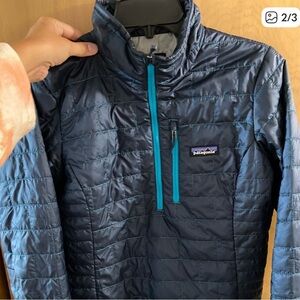 Patagonia Navy Quilted Pullover